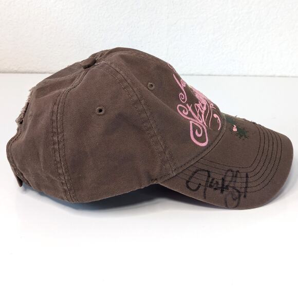 Signed Jason Bolland and the Stragglers Woman's Baseball Cap Hat Distressed Band - Picture 3 of 11
